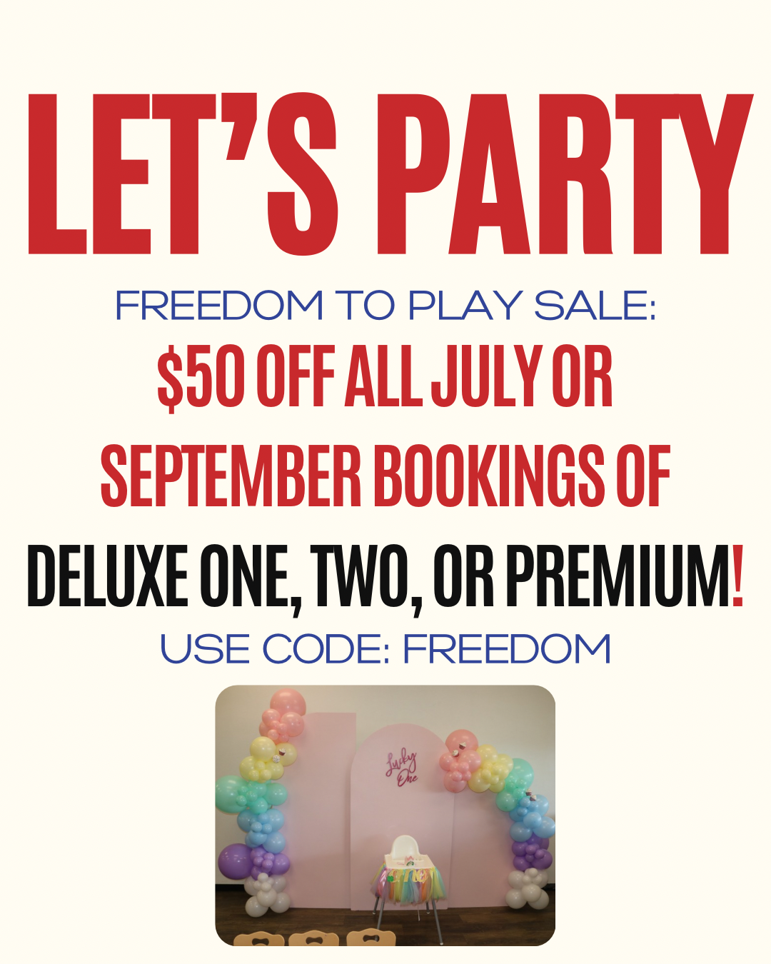 Freedom To Play Sale